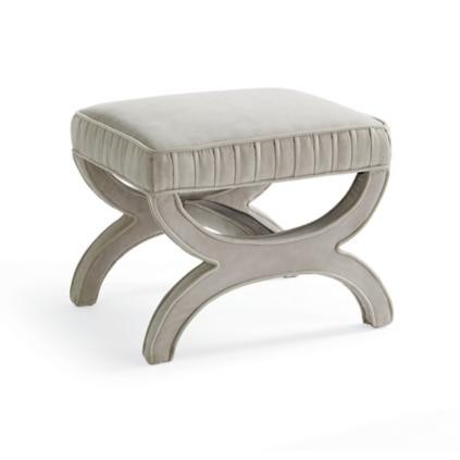 Theo Upholstered Stool | Frontgate