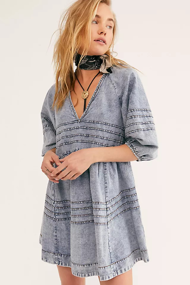 Sweet Surrender Denim Mini Dress | Free People (Global - UK&FR Excluded)