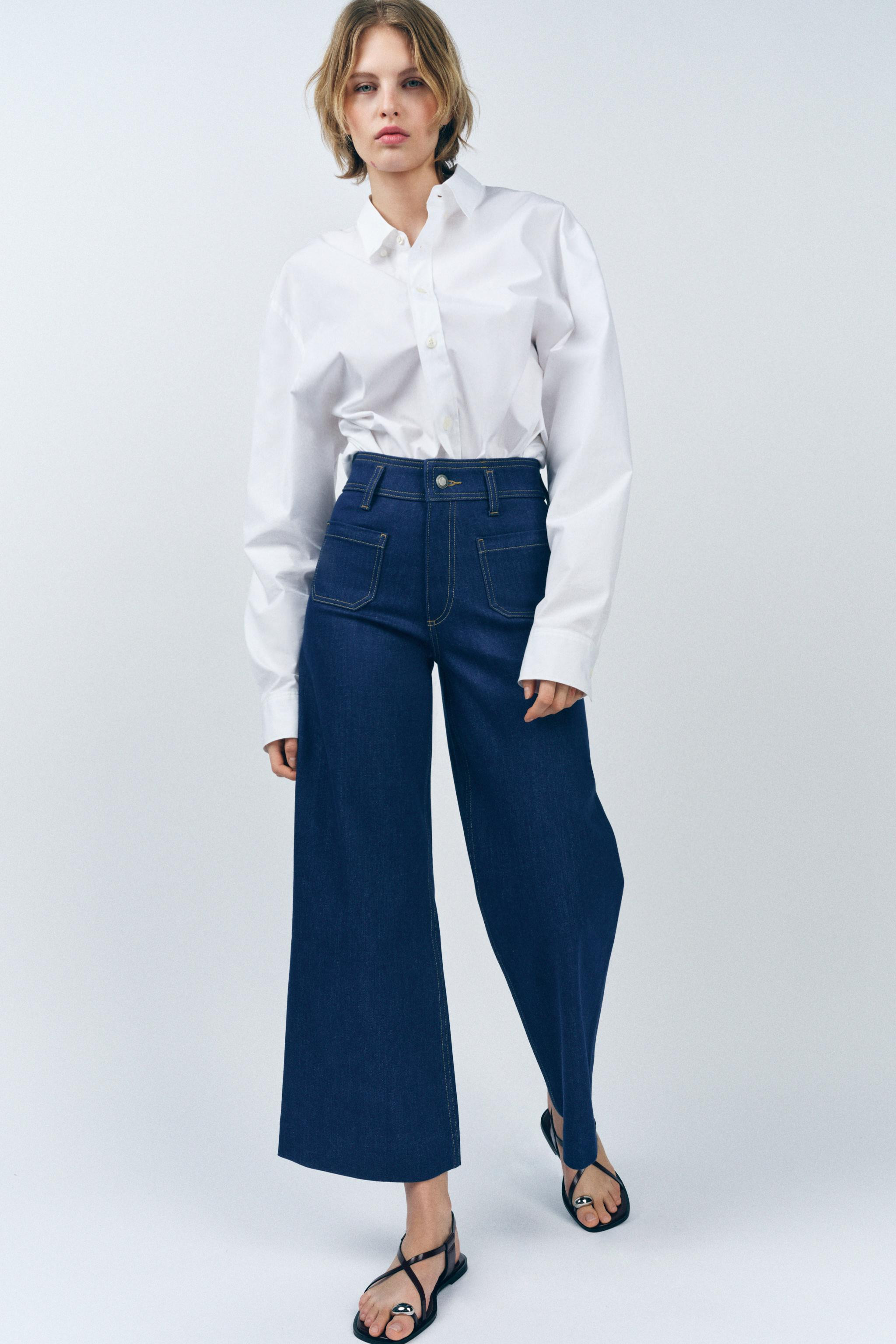 JEANS ZW COLLECTION WIDE LEG TIRO ALTO | Zara US