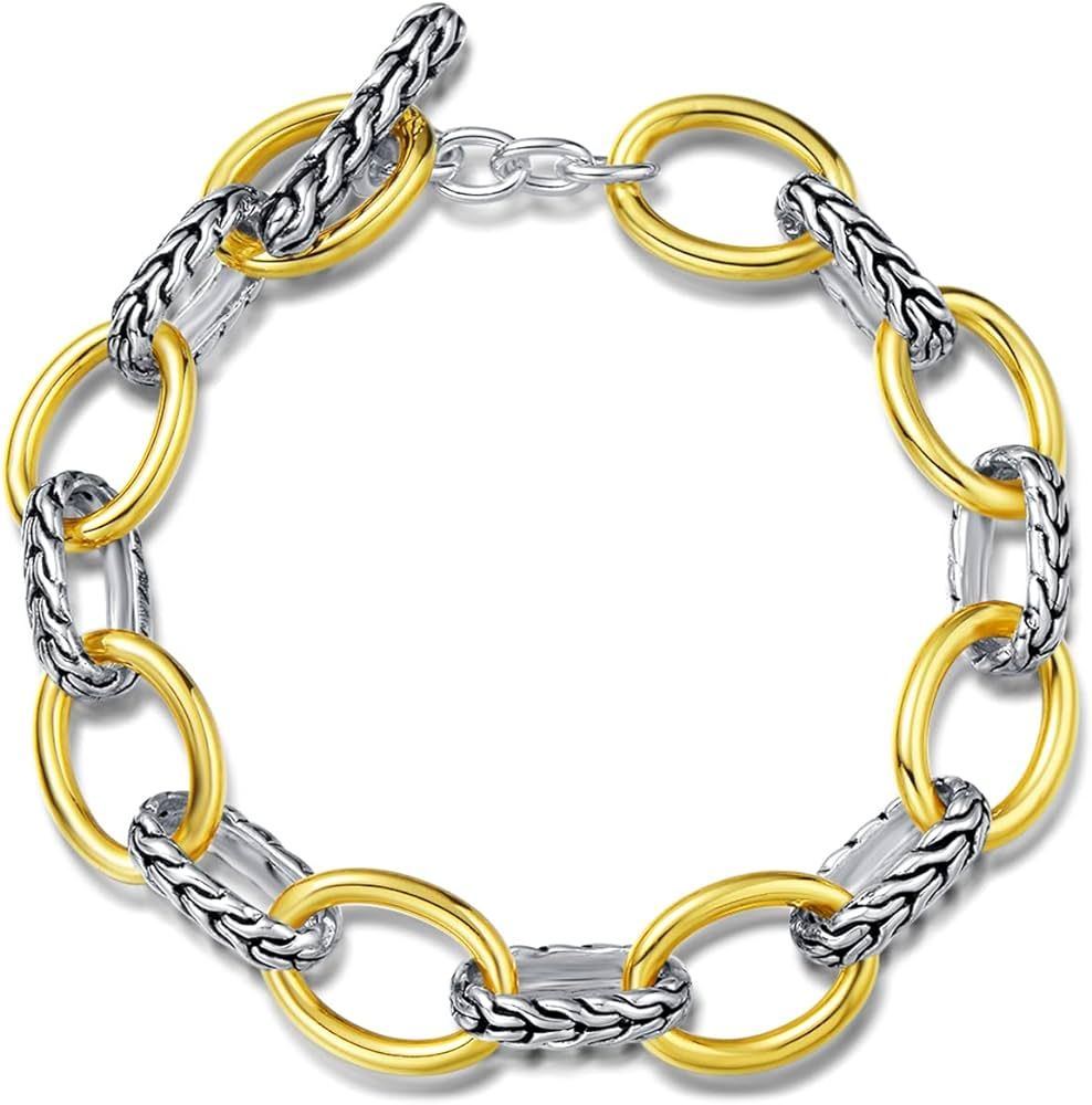 UNY JEWEL Jewelry Make a Statement With Foxtail Link Chain Bracelet Designer Brand Inspired Women... | Amazon (US)
