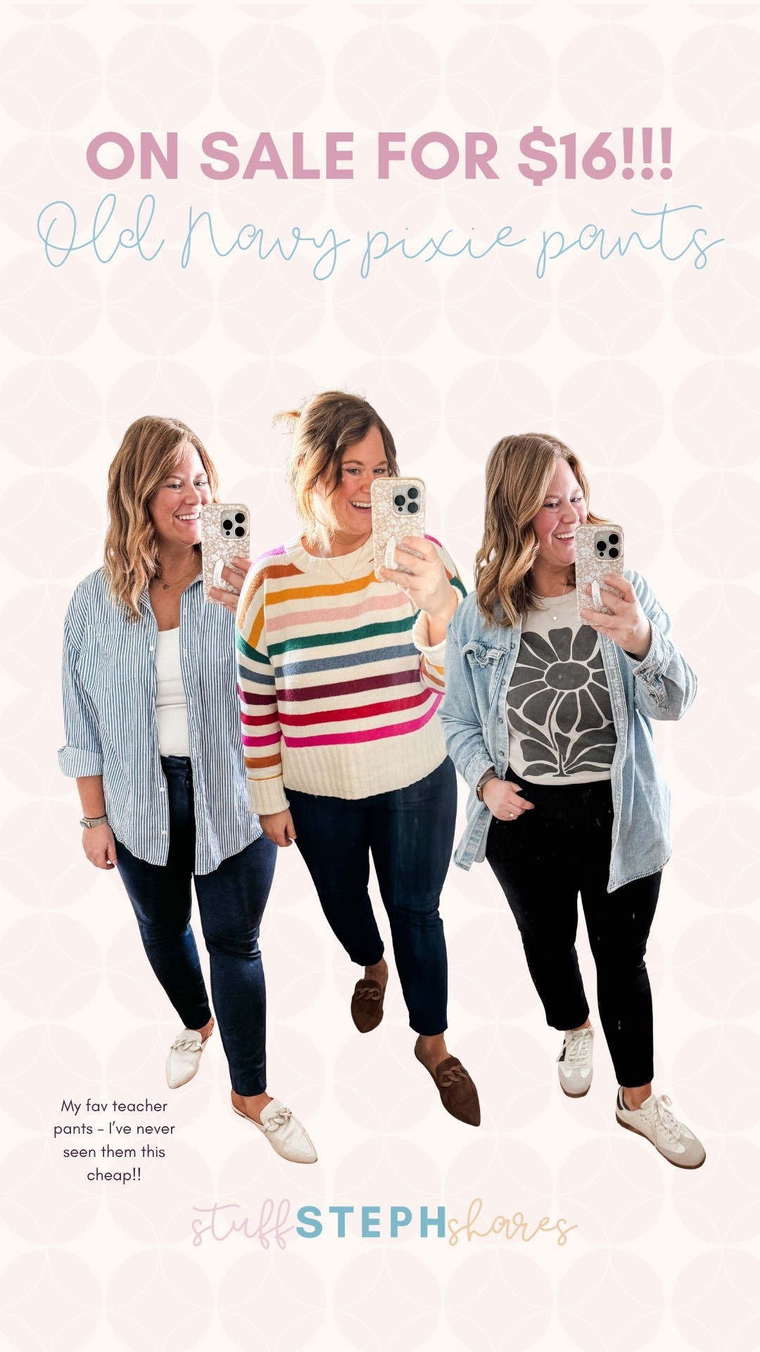 Old Navy pixie pants on sale for $16!!! I’ve never seen them this low!

#LTKMidsize #LTKWorkwear #LTKSaleAlert