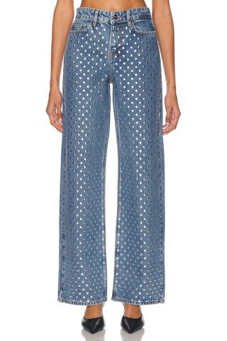 Monse Studded Baggy Jeans in Blue | FWRD 