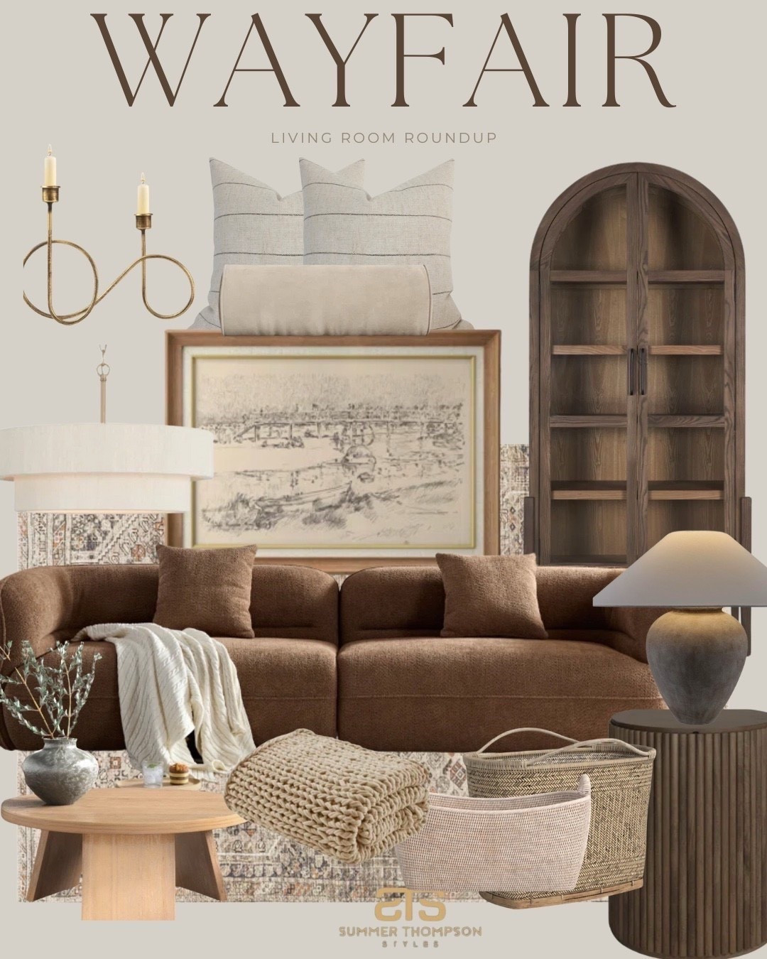 Warm neutrals, cozy textures, and timeless pieces. This Wayfair living room roundup is giving all the elevated, comfortable vibes. From the curved sofa to the arched bookcase, each piece is designed to make your space feel warm, inviting, and beautifully styled.


#wayfairhome #wayfairfinds #livingroominspo #neutralhomedecor #cozylivingroom #moderntransitionalstyle #wayfairstyle #homedecorinspo #neutrallivingroom #wayfairroundup #summerthompsonstyles


#LTKHome #LTKvlog #LTKdayinmylife