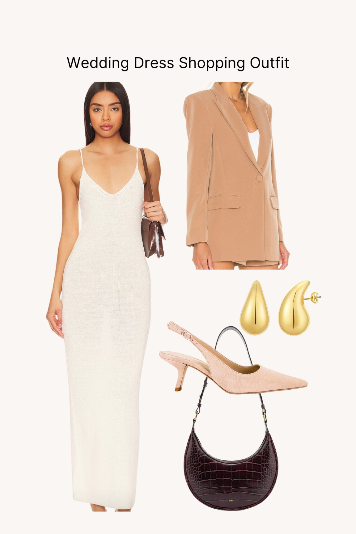 Wedding dress shopping outfit. This outfit will take you from your appointments straight to lunch or dinner. 

#LTKwedding #LTKstyletip