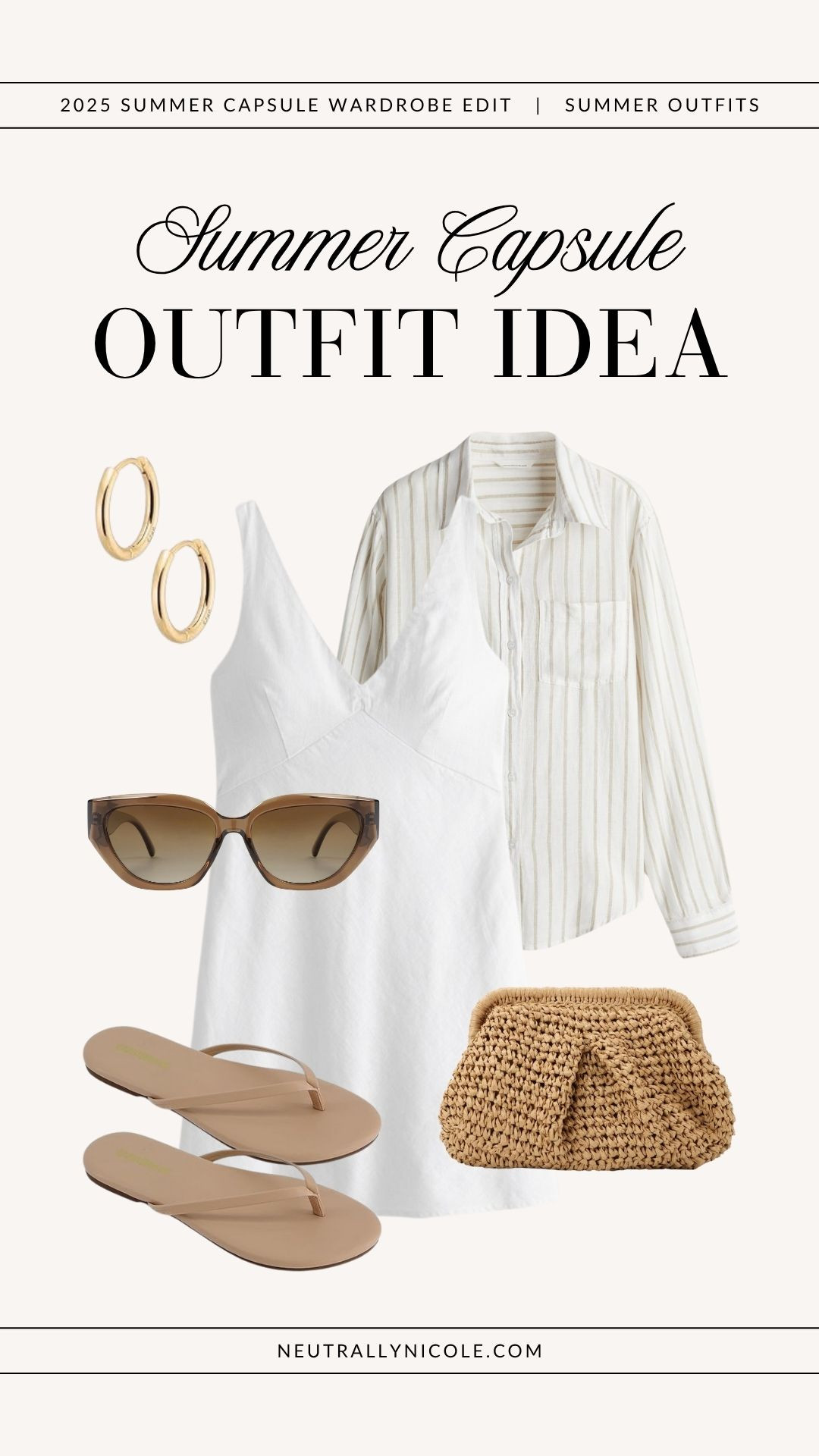 Summer capsule outfit idea | summer outfit, summer outfits, 2025 summer capsule wardrobe, summer capsule outfits, summer staples, summer wardrobe staples, summer closet staples, summer closet essentials, summer essentials, summer basics, summer style, 2025 summer fashion trends, summer bag, summer shoes, summer sandals, summer neutrals, summer 2025, neutral outfit, neutral outfits, neutral style, minimalist outfit, minimalist outfits, minimalist fashion

 

#LTKPetite #LTKSaleAlert #LTKShoeCrush #LTKItBag #LTKStyleTip #LTKFindsUnder50 #LTKFindsUnder100 #LTKTravel #LTKSeasonal