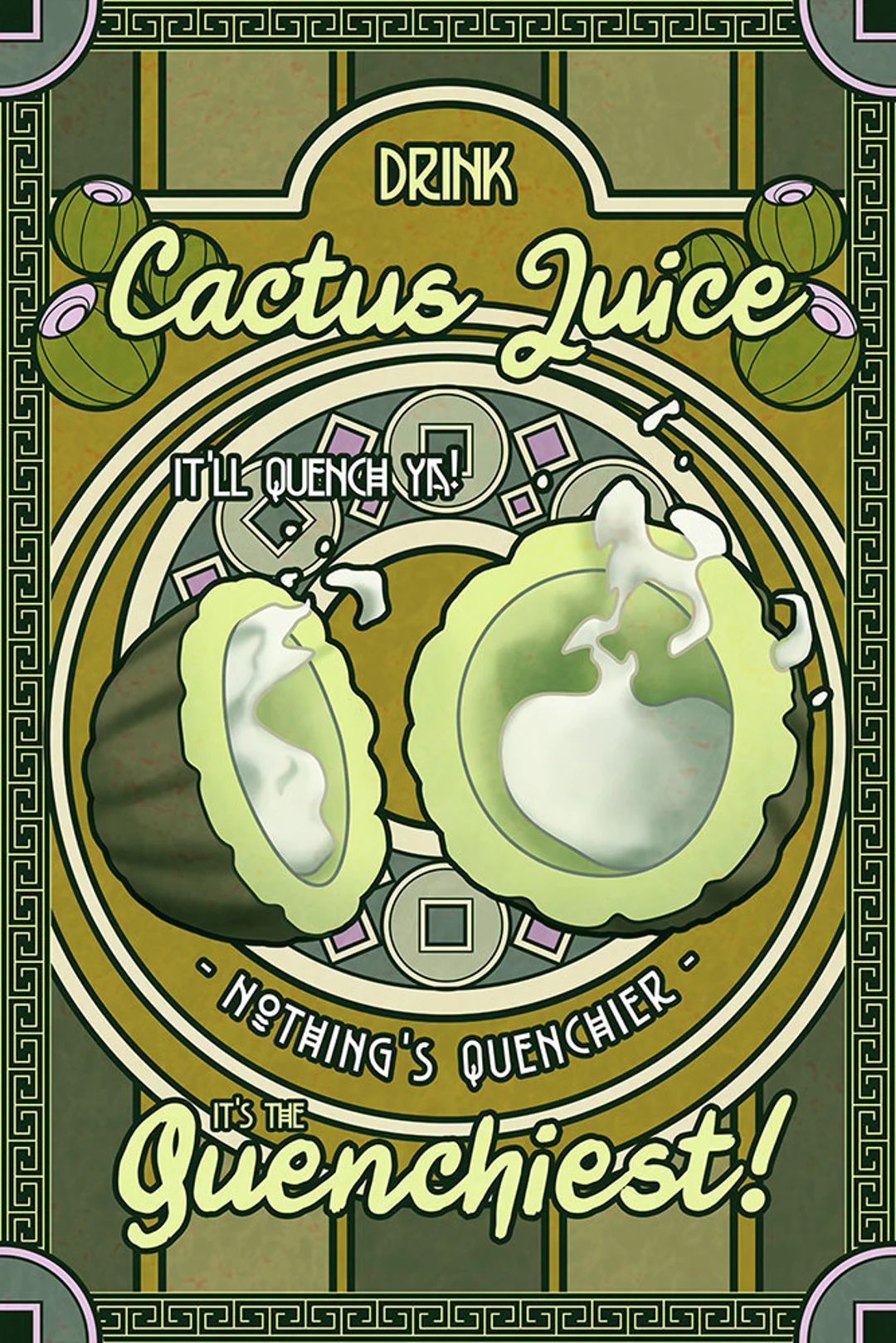 Drink Cactus Juice - It's the Quenchiest! | Etsy (US)