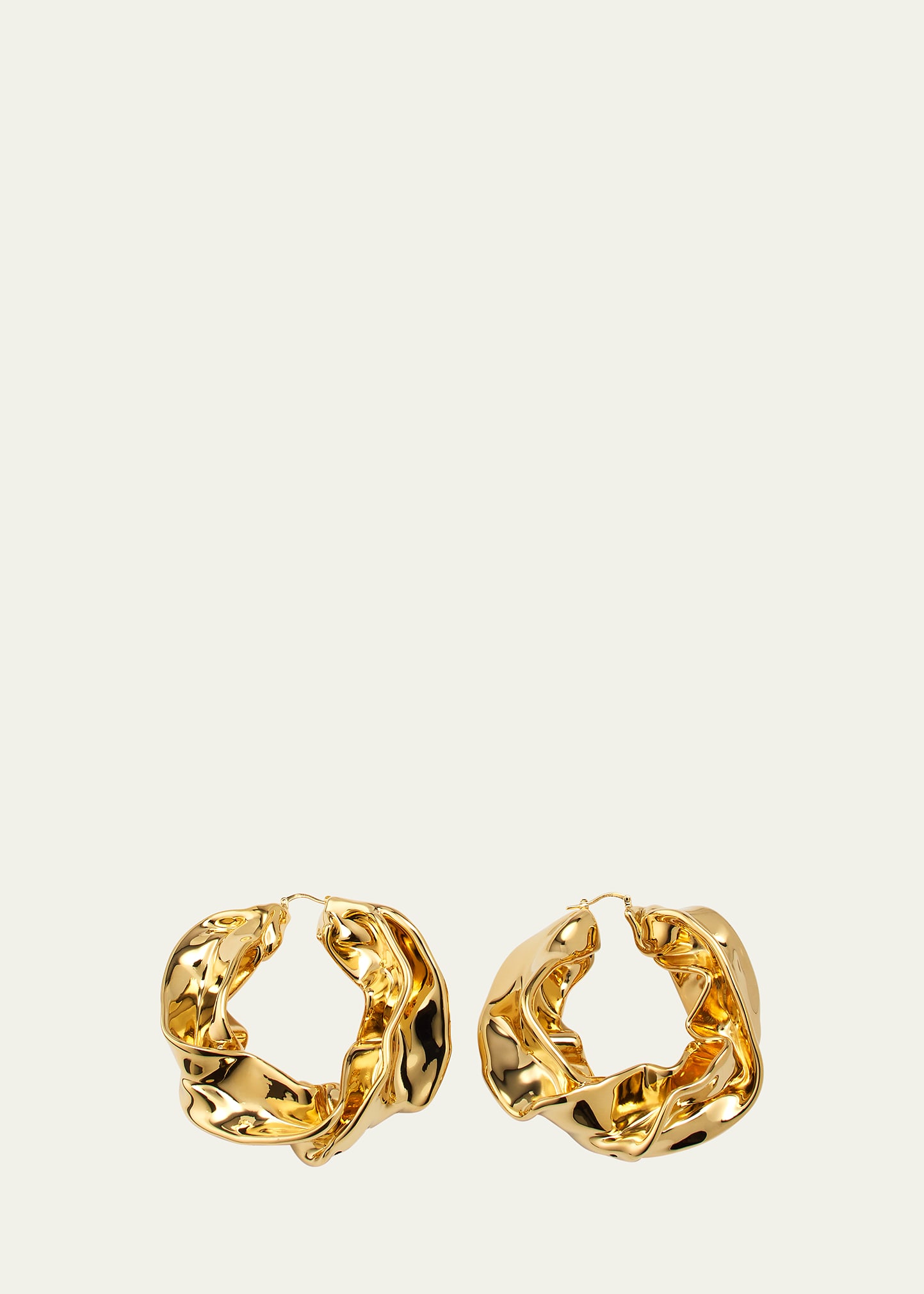 Oscar de la Renta Large Hand-Casted Starfruit Hoop Earrings | Bergdorf Goodman