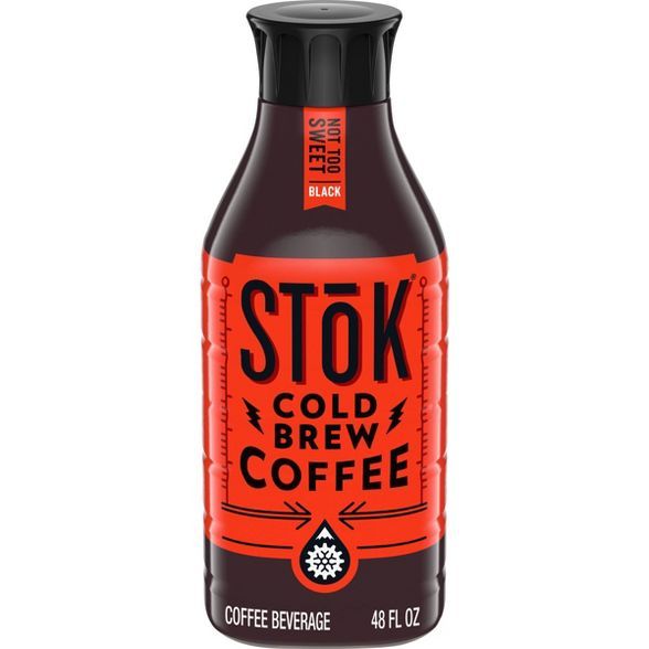 SToK Not Too Sweet Black Cold Brew Iced Coffee - 48 fl oz | Target