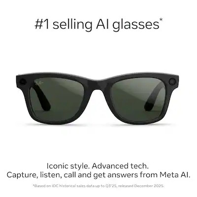 Ray-Ban Meta - Wayfarer Large (Gen 2) glasses with Meta AI, Audio, Photo, Video Compatibility - T... | Best Buy U.S.