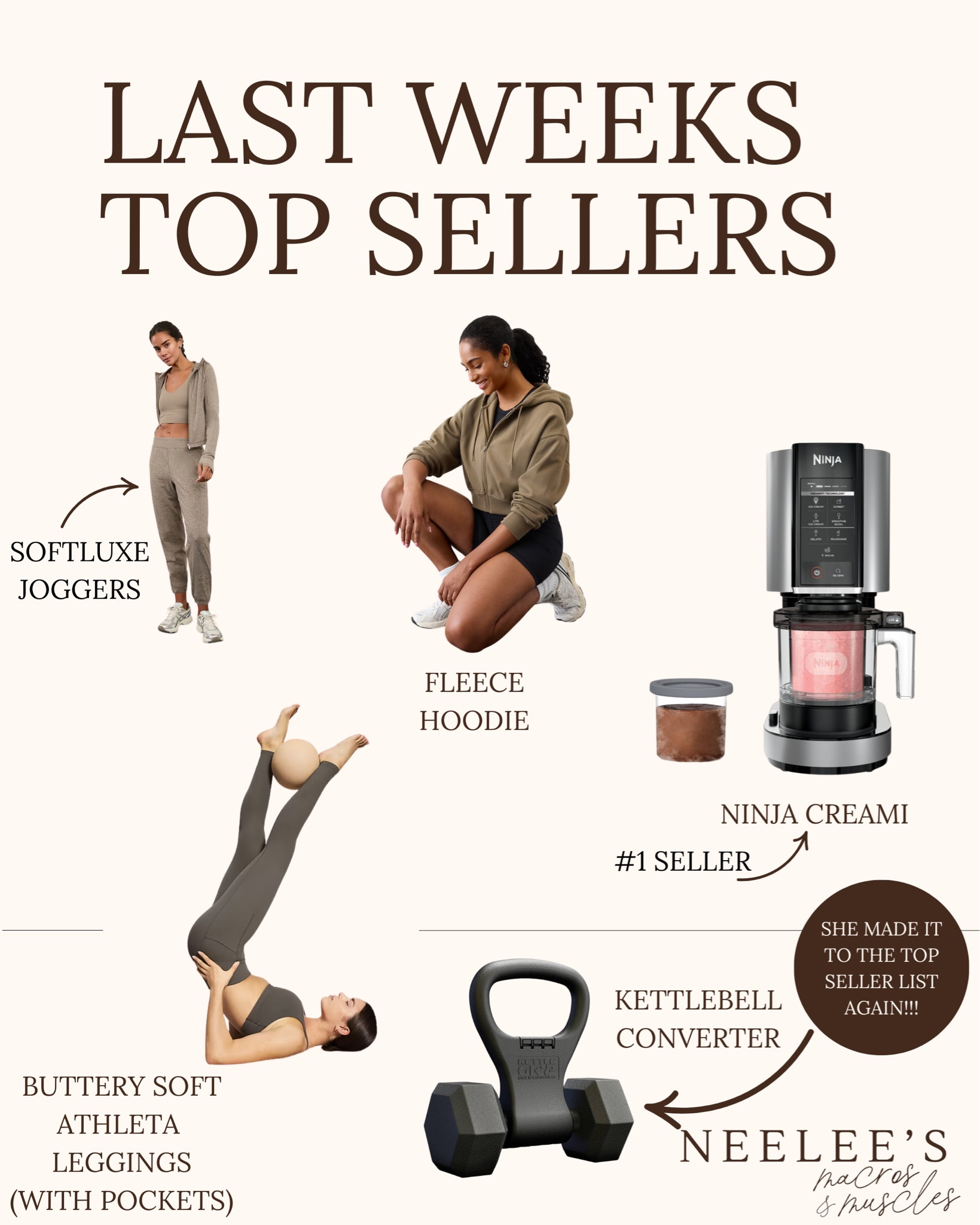 Athleta is popular this week! Their sale is so good, don’t miss out!! 
Ninja Creami and the kettle gryp are great products to add to your health routine. 

#LTKSaleAlert #LTKActive #LTKFitness