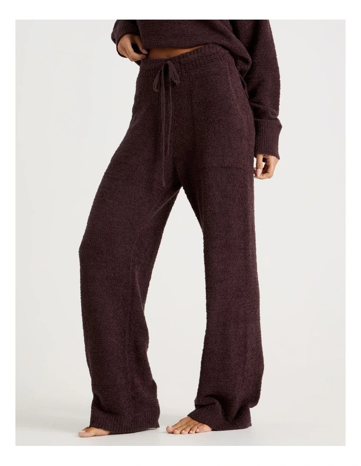 Chloe & LolaCosy Boucle Straight Leg Pant in Burnt Fig | Myer