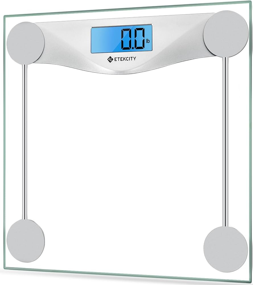 Etekcity Digital Body Weight Bathroom Scale, Large Blue LCD Backlight Display, High Precision Mea... | Amazon (US)