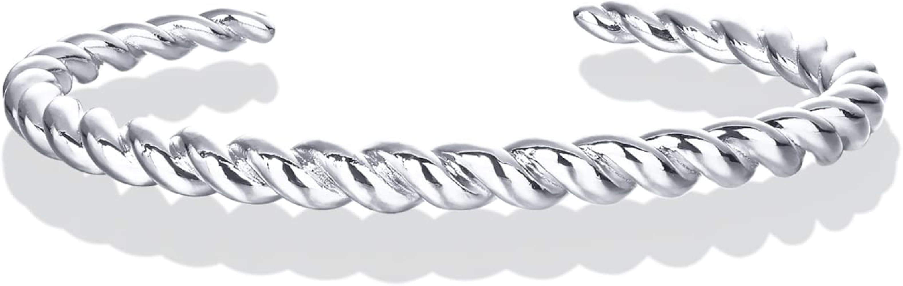 PAVOI Gold Plated Twisted Chunky Bangle Bracelet | 14K Gold Plated | Lightweight Everyday Jewelry | Amazon (US)