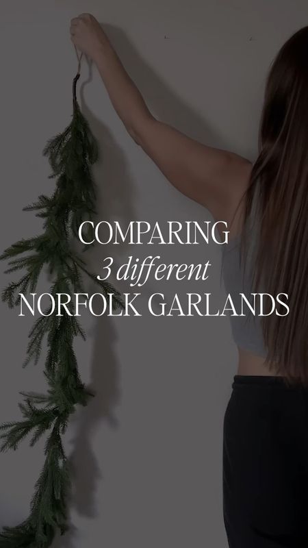 Comparing three different norfolk pine garlands. Which one is your favorite ?

#LTKhome