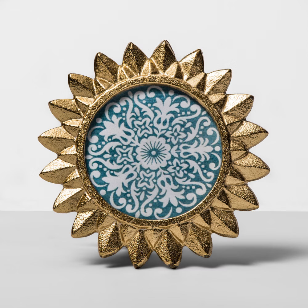 4"" x 4"" Cast Sunburst Frame Gold - Opalhouse | Target