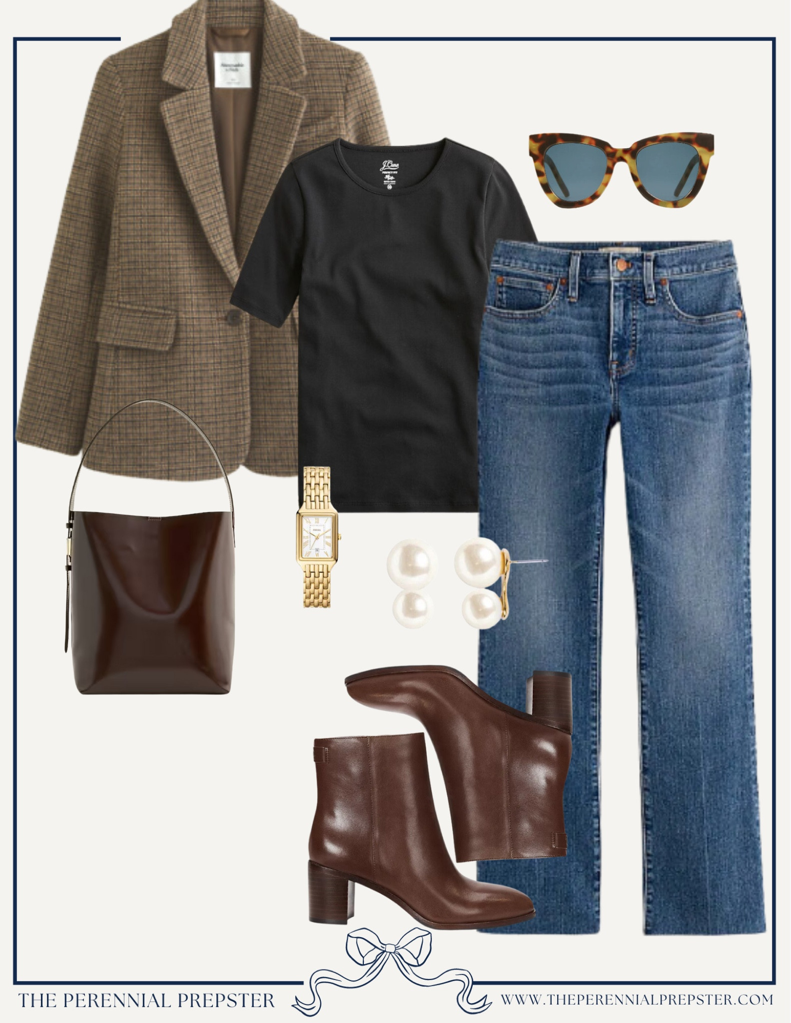 Classic style fall outfit / plaid blazer outfit idea 

#LTKSeasonal