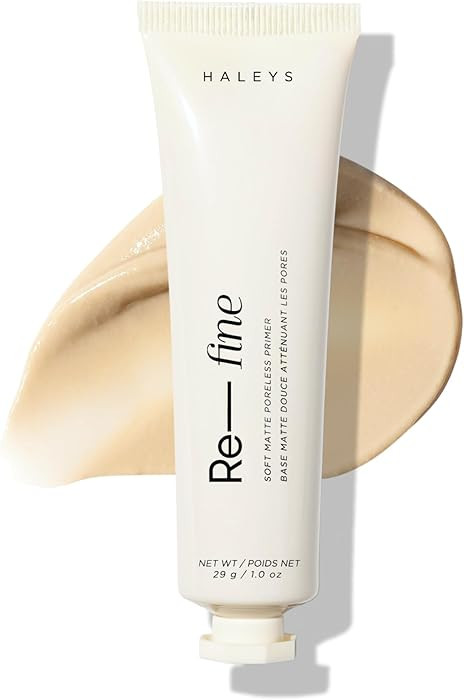 HALEYS Beauty Re-fine Soft Matte Poreless Primer, Lightweight Makeup Gripping Base That Extends, ... | Amazon (US)