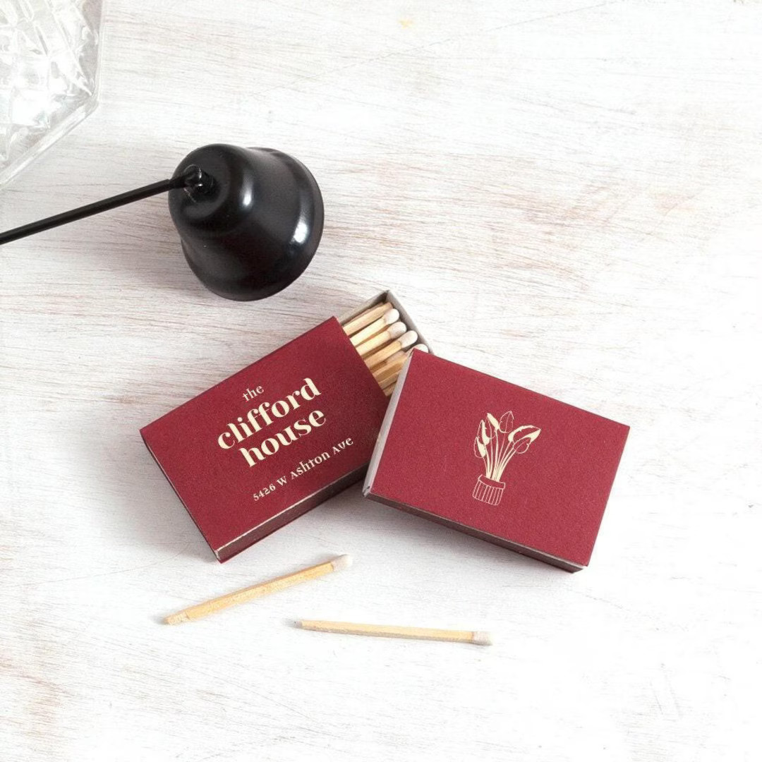 Our House Personalized Classic Match Boxes - Favors, Party Favors, Custom Foil Stamped Matches, W... | Etsy (US)