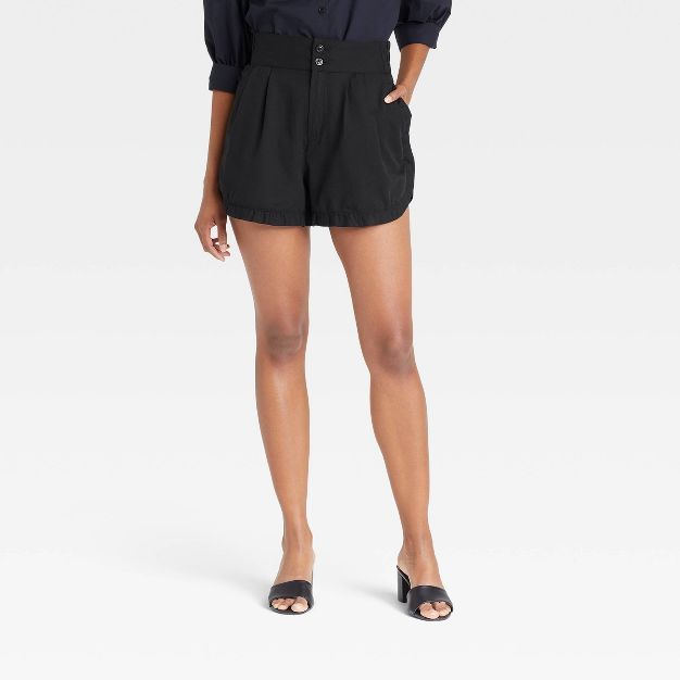 Women's Mid-Rise Ruffle Edge Shorts - Who What Wear™ | Target