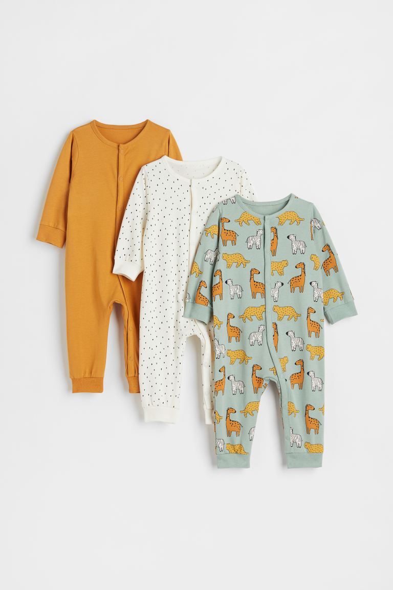 3-pack Cotton Pajamas | H&M (US + CA)