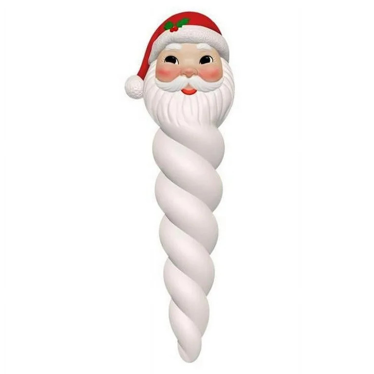 Mr. Christmas 9096372 12 in. LED Blow Mold Santa Icicle Hanging Decor - Walmart.com | Walmart (US)