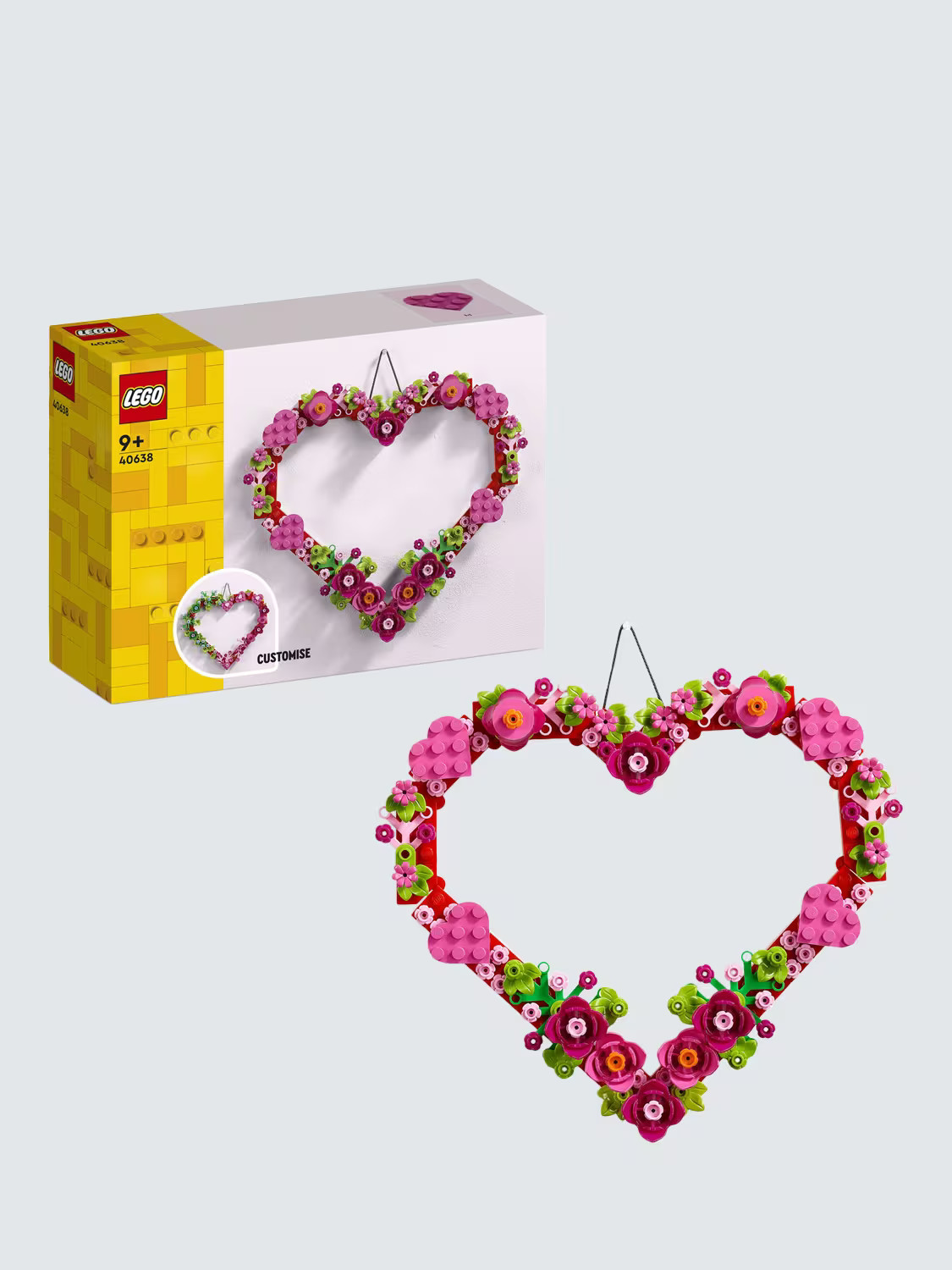 LEGO Heart Ornament Building Toy for Kids 40638 | John Lewis (UK)