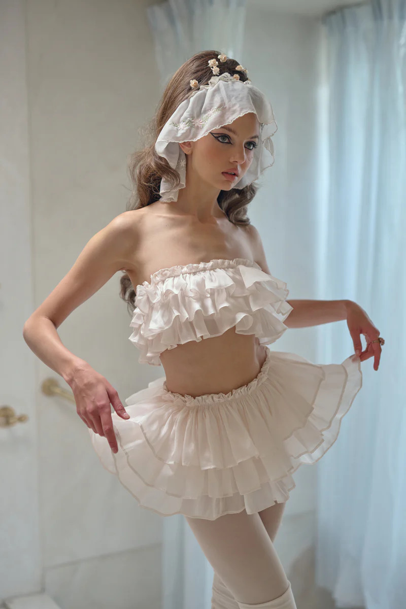 The Strawberry Milk Dauphine Knickers | Selkie Collection