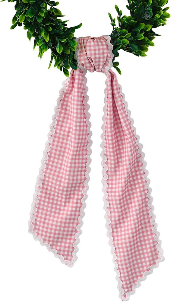 DYSHAYEN Wreath Sash for Front Door,Canvas RIC Rac Trim Wreath Accessories for Yard Doorway Indoo... | Amazon (US)