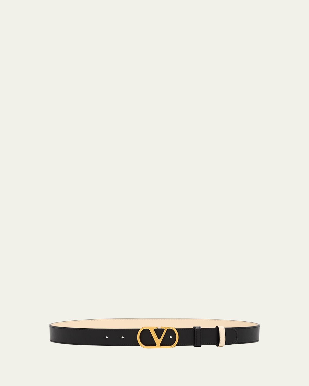 VLogo Signature Reversible Leather Belt, 30mm | Bergdorf Goodman