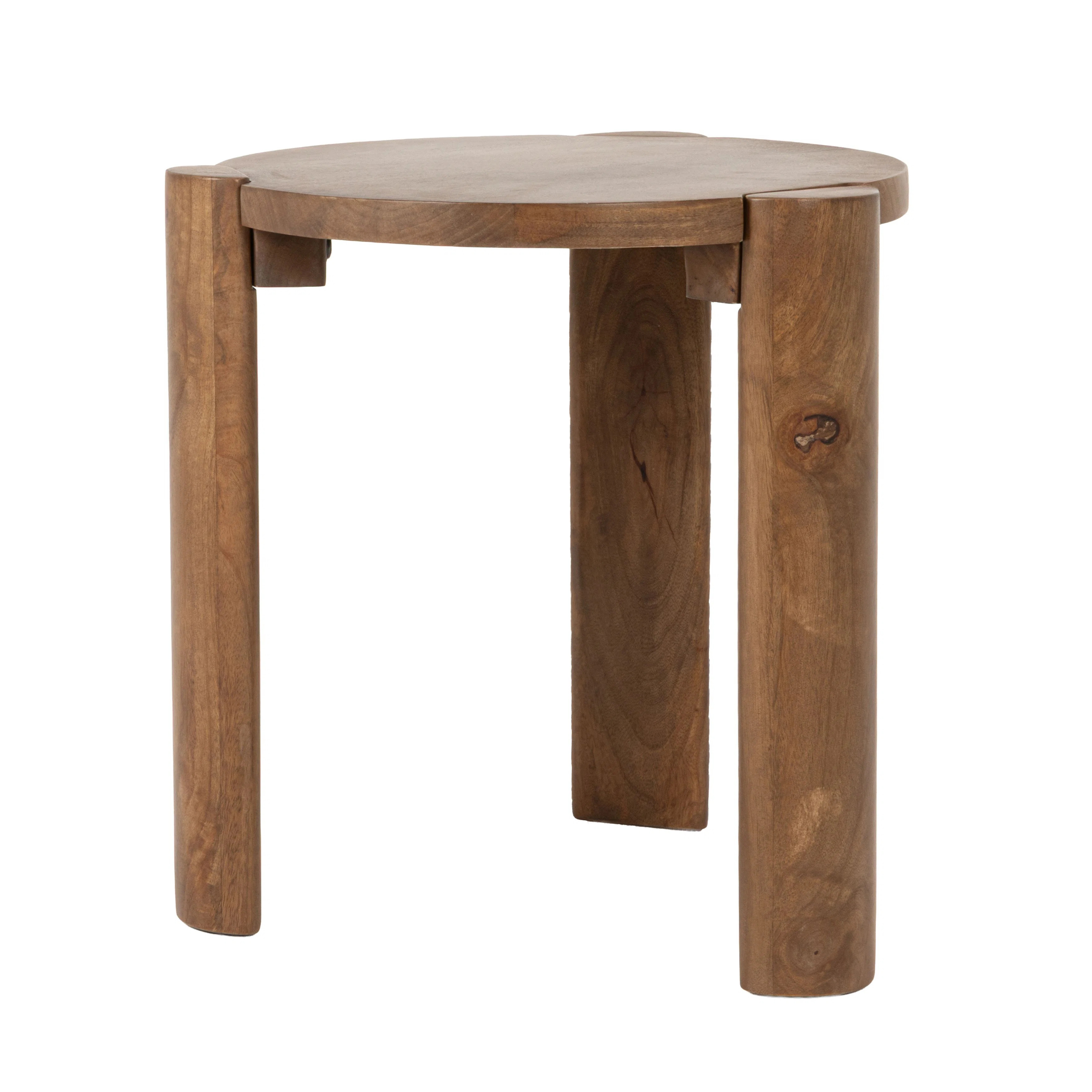 Rennert Round Mango Wood Side Table | Wayfair North America