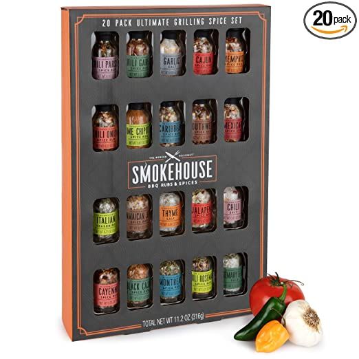 Smokehouse by Thoughtfully Ultimate Grilling Spice Set, Grill Seasoning Gift Set Flavors Include ... | Amazon (US)