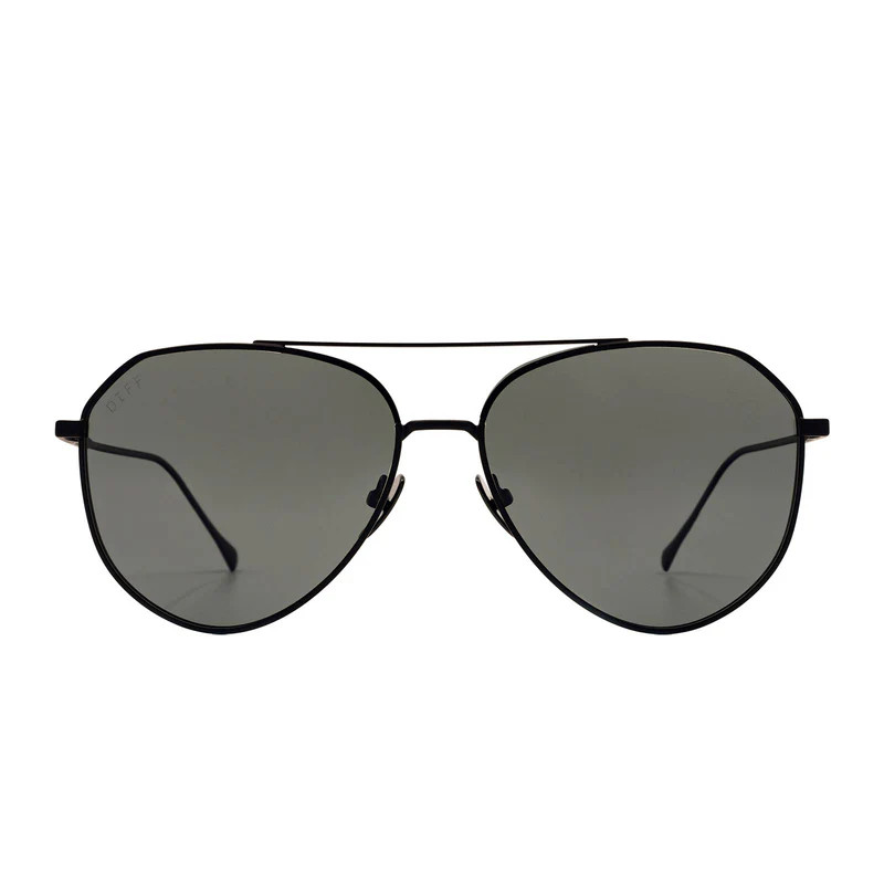 COLOR: deep navy metal aegean blue flash sunglasses | DIFF Eyewear