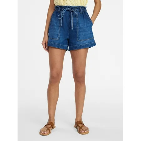 Time and Tru Women's Drapey Utility Shorts, 4" Inseam, Sizes XS-XXXL | Walmart (US)