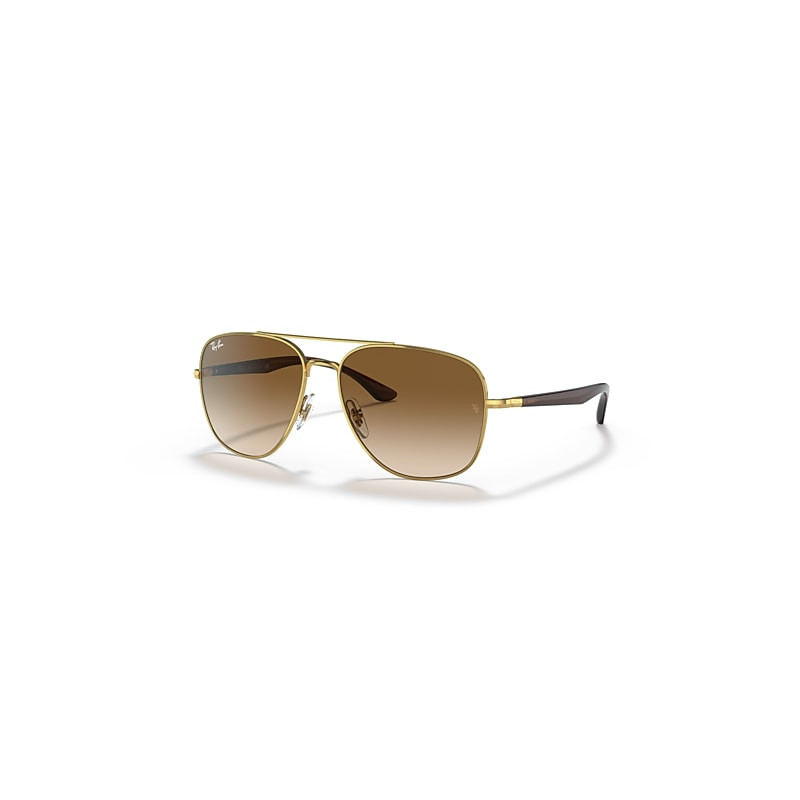 Ray-Ban Sunglasses Unisex Rb3683 - Gold Frame Brown Lenses 56-15 | Ray-Ban (EU)