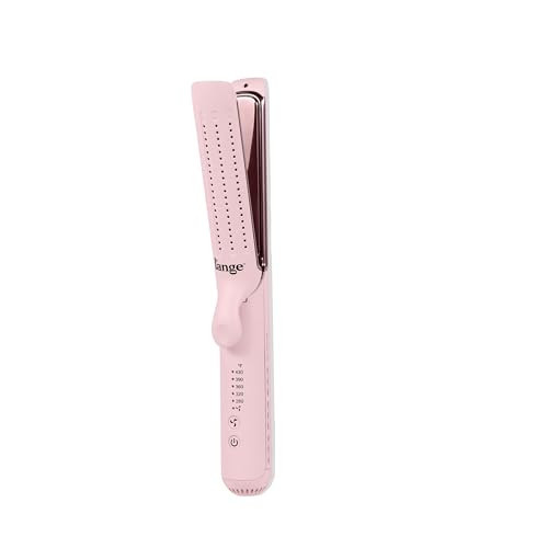 L'ANGE HAIR Le Duo Edge 360° Airflow Titanium Styler Blush | 2-in-1 Flat Iron Straightener & Curling Iron | 1” Wide Titanium Plates with Rounded Corners & Softly Beveled Edges (Blush) | Amazon (US)