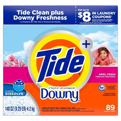 Tide with Downy Powder Laundry Detergent - 89 Loads/132oz | Target