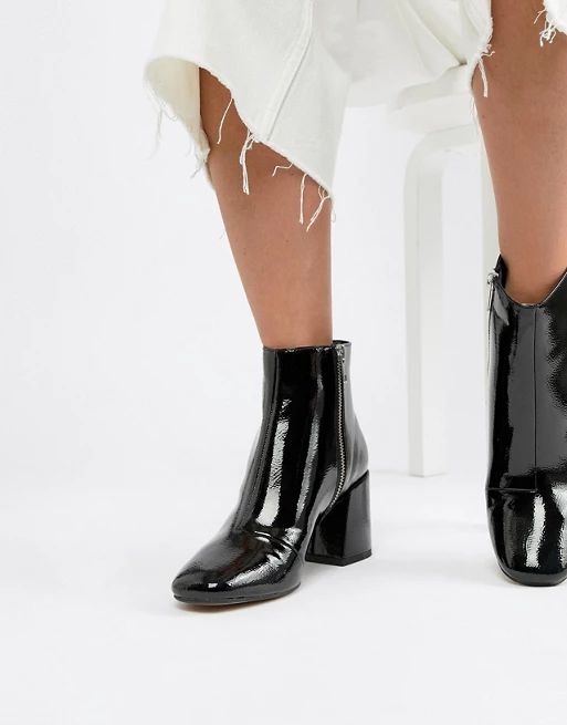 ASOS DESIGN Rural Patent Ankle Boots | ASOS US