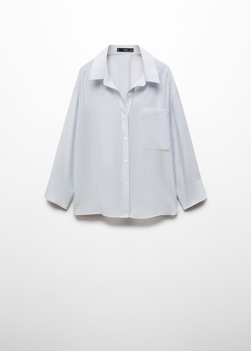 Pocket striped shirt -  Women | Mango United Kingdom | MANGO (UK)