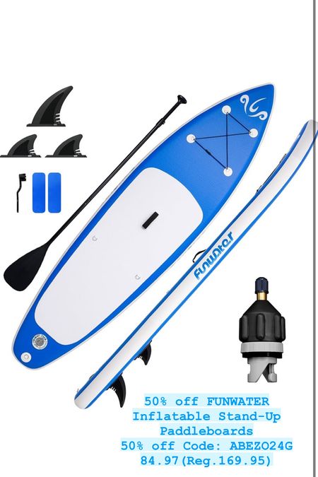 50% off FUNWATER Inflatable Stand-Up Paddleboards
50% off Code: ABEZO24G
84.97(Reg.169.95)

#LTKActive #LTKGiftGuide