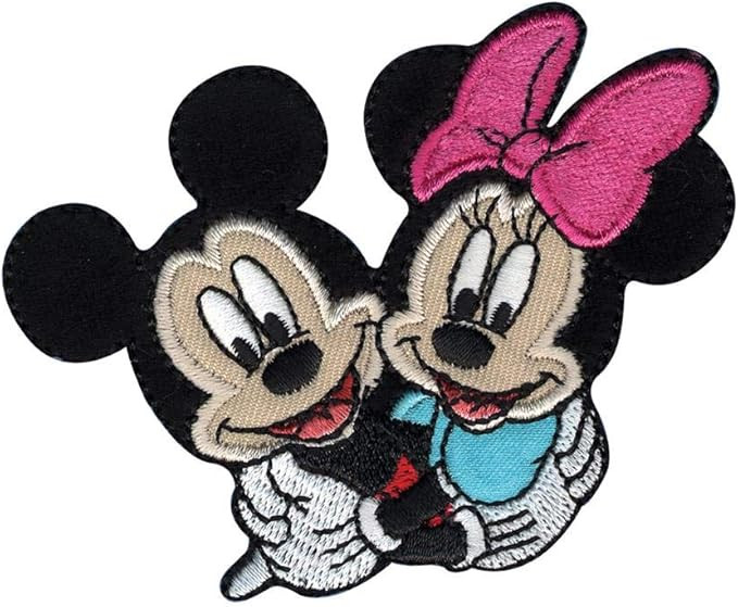 Disney Mickey Mouse Iron On Applique Mickey & Minnie | Amazon (US)