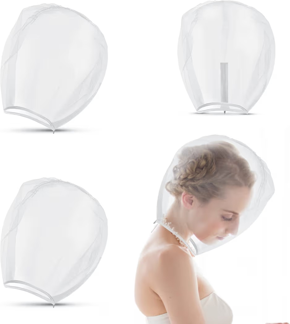 Flutesan 3 Pieces Makeup Protector Hood Protects Hair and Make up Nylon Chiffon Light Airy Makeup... | Amazon (US)