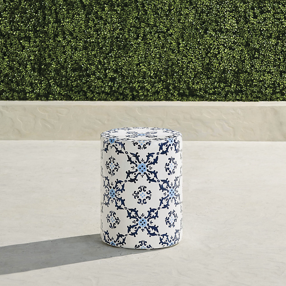 Luisa Handpainted Accent Stool | Frontgate