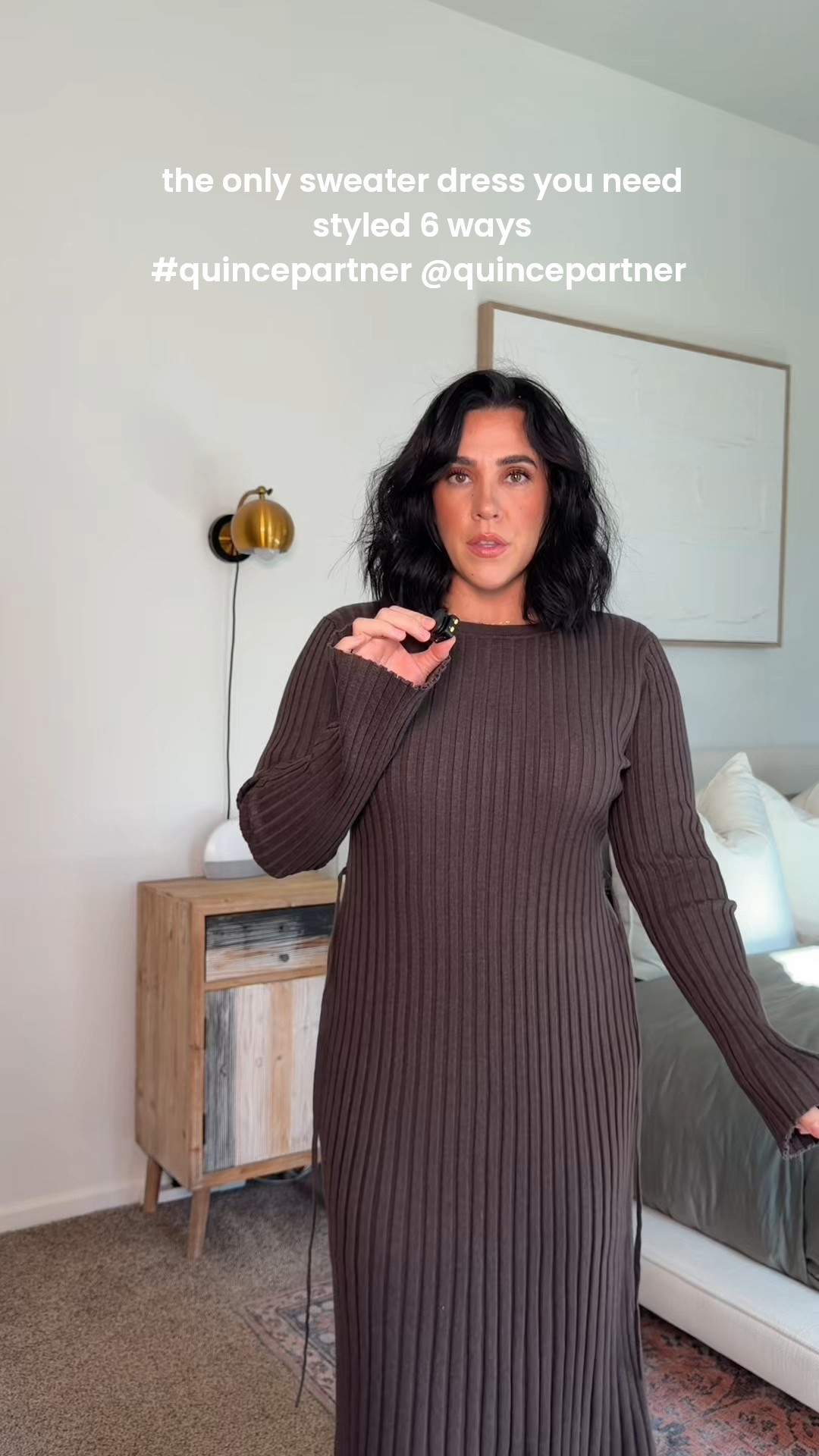 I wear a size L and I’m 5’5! @onequince #quincepartner 