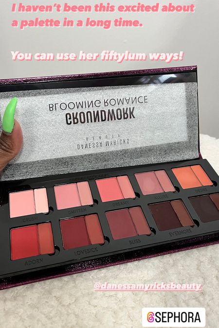 The amazing Danessa Myricks Beauty Groundwork: Blooming Romance - Palette For Eyes, Brows, Face & Lips is back in stock at Sephora! I’ve noticed there’s a pleasant scent when you open it. It’s very nice!

#LTKbeauty #LTKfindsunder100
