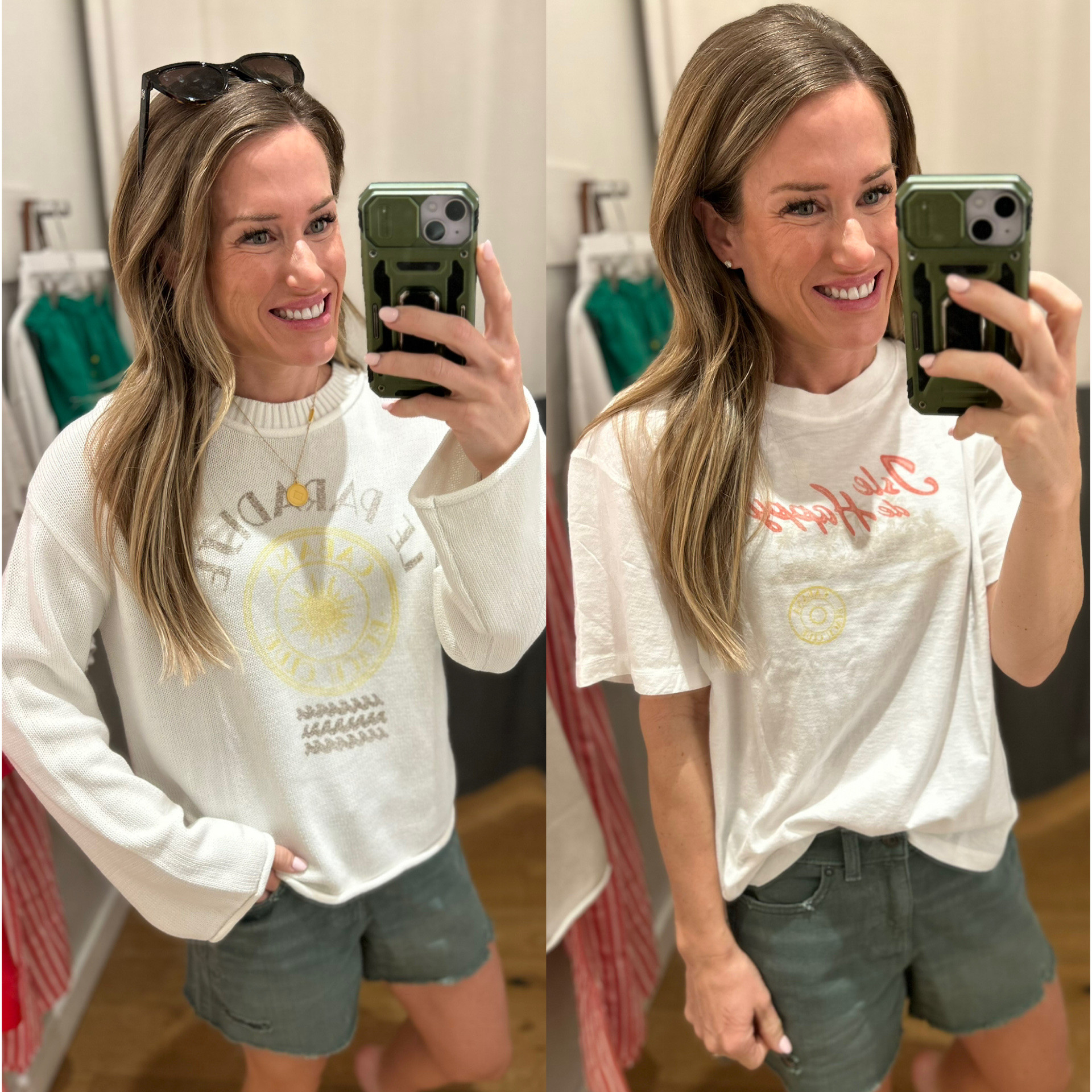 Aerie summer outfits
Aerie shorts
Aerie smiley top 
Beach pants 
Graphic tee 


#LTKSaleAlert #LTKxAerie