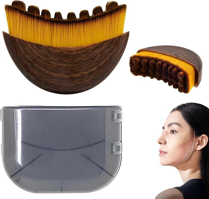 Lymphatic Contour Face Brush: Lymphatic Drainage Massager for Face and Body - Ergonomically Desig... | Amazon (US)