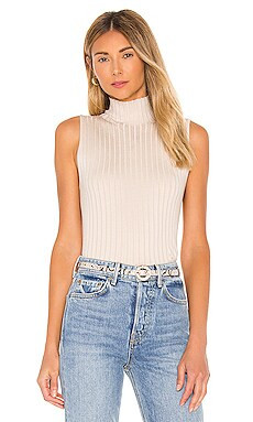 525 Mock Neck Tank in Cream from Revolve.com | Revolve Clothing (Global)