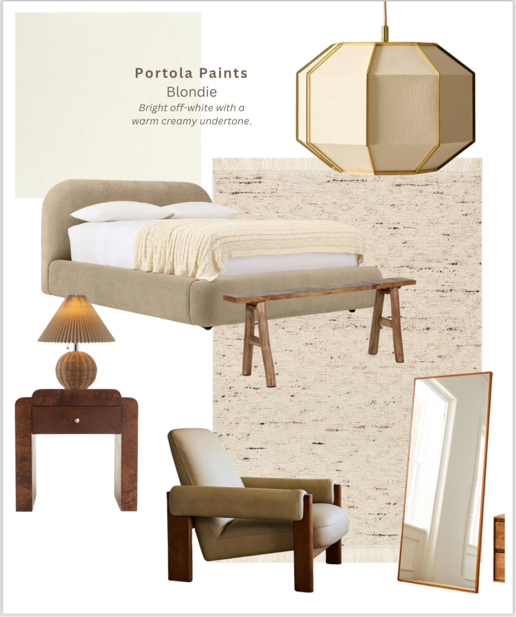 Moodboard: light & airy bedroom

(Bed, rugs, mirror, lamp, accent chair. Limewash paint) 

#LTKHome