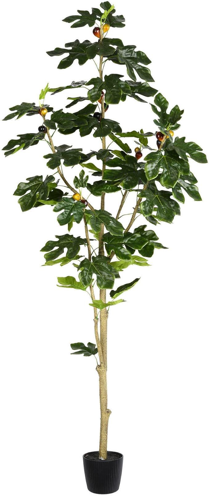 Vickerman Everyday Artificial Fig Leaf Tree 6ft Tall - Green Indoor Potted Fig Tree - Faux Decor ... | Amazon (US)