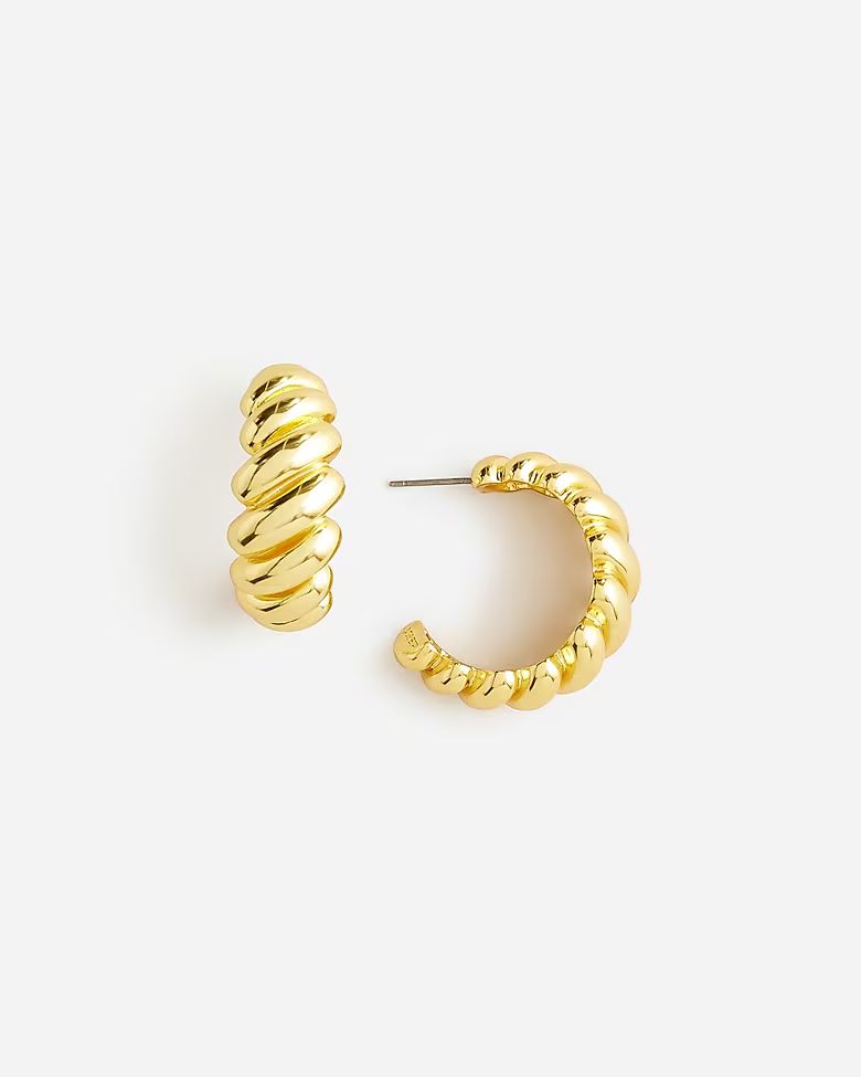 Spiral hoop earrings | J.Crew US